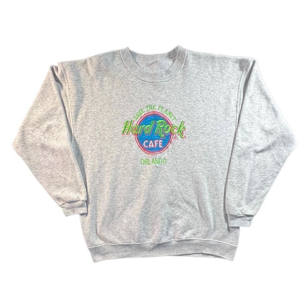 Vintage 90s Hard Rock Cafe Save The Planet Sweater